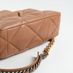 CHANEL Handbag 21P Caramel Lambskin Quilted 19 Flap Large Mixed Hardware - Redeluxe