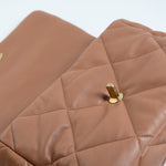 CHANEL Handbag 21P Caramel Lambskin Quilted 19 Flap Large Mixed Hardware - Redeluxe