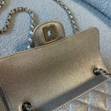 CHANEL Handbag 21P GOLD METALLIC CAVIAR QUILTED MINI RECTANGULAR SINGLE FLAP LIGHT GOLD HARDWARE - Redeluxe