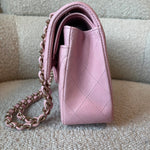 CHANEL Handbag 21S Light Pink Lambskin Quilted Classic Flap Small - Redeluxe