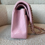 CHANEL Handbag 21S Light Pink Lambskin Quilted Classic Flap Small - Redeluxe