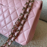 CHANEL Handbag 21S Light Pink Lambskin Quilted Classic Flap Small - Redeluxe