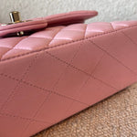 CHANEL Handbag 21S Light Pink Lambskin Quilted Classic Flap Small - Redeluxe