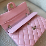 CHANEL Handbag 21S Light Pink Lambskin Quilted Classic Flap Small - Redeluxe