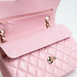 CHANEL Handbag 21S Light Pink Lambskin Quilted Classic Flap Small - Redeluxe