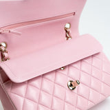 CHANEL Handbag 21S Light Pink Lambskin Quilted Classic Flap Small - Redeluxe