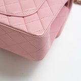 CHANEL Handbag 21S Light Pink Lambskin Quilted Classic Flap Small - Redeluxe