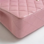 CHANEL Handbag 21S Light Pink Lambskin Quilted Classic Flap Small - Redeluxe
