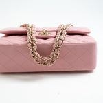 CHANEL Handbag 21S Light Pink Lambskin Quilted Classic Flap Small - Redeluxe