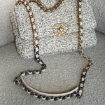 CHANEL Handbag 21S Oreo Tweed 19 Flap Small Mixed Hardware - Redeluxe