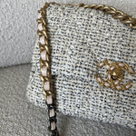 CHANEL Handbag 21S Oreo Tweed 19 Flap Small Mixed Hardware - Redeluxe