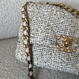 CHANEL Handbag 21S Oreo Tweed 19 Flap Small Mixed Hardware - Redeluxe