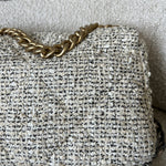 CHANEL Handbag 21S Oreo Tweed 19 Flap Small Mixed Hardware - Redeluxe