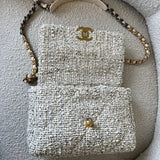 CHANEL Handbag 21S Oreo Tweed 19 Flap Small Mixed Hardware - Redeluxe