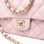 CHANEL Handbag 21S Pink Clair Caviar Classic Flap Quilted Medium LGHW - Redeluxe
