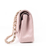 CHANEL Handbag 21S Pink Clair Caviar Classic Flap Quilted Medium LGHW - Redeluxe