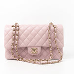 CHANEL Handbag 21S Pink Clair Caviar Classic Flap Quilted Medium LGHW - Redeluxe