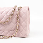 CHANEL Handbag 21S Pink Clair Caviar Classic Flap Quilted Medium LGHW - Redeluxe