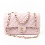 CHANEL Handbag 21S Pink Clair Caviar Classic Flap Quilted Medium LGHW - Redeluxe