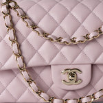 CHANEL Handbag 21S Pink Clair Caviar Classic Flap Quilted Medium LGHW - Redeluxe