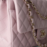 CHANEL Handbag 21S Pink Clair Caviar Classic Flap Quilted Medium LGHW - Redeluxe