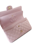 CHANEL Handbag 21S Pink Clair Caviar Classic Flap Quilted Medium LGHW - Redeluxe