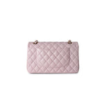 CHANEL Handbag 21S Pink Clair Caviar Classic Flap Quilted Medium LGHW - Redeluxe