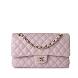 CHANEL Handbag 21S Pink Clair Caviar Classic Flap Quilted Medium LGHW - Redeluxe