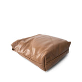 CHANEL Handbag 22 / Beige Dark Beige Calfskin Quilted Mini 22 Hobo Bag Antique Gold Hardware - Redeluxe