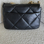 CHANEL Handbag 22C Black Lambskin Quilted 19 Flap Small MHW - Redeluxe