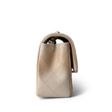 CHANEL Handbag 22C Mini Rectangular Flap Goatskin Quilted Golden Beige Aged Gold Hardware - Redeluxe