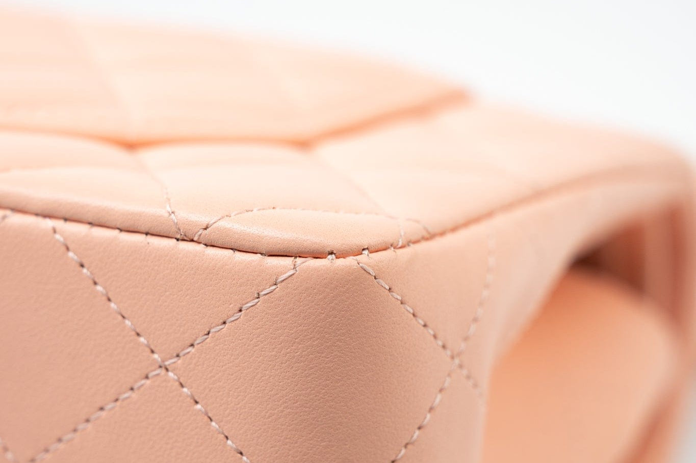 CHANEL Handbag 22C Rose Clair Pink/ Beige Lambskin Quilted Small Double Flap Light Gold Hardware - Redeluxe