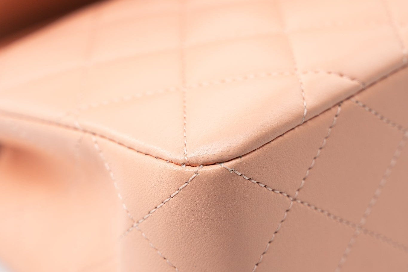 CHANEL Handbag 22C Rose Clair Pink/ Beige Lambskin Quilted Small Double Flap Light Gold Hardware - Redeluxe