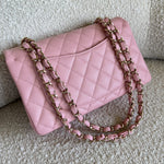 CHANEL Handbag 22C Sakura Pink Caviar Quilted Classic Flap Small LGHW - Redeluxe