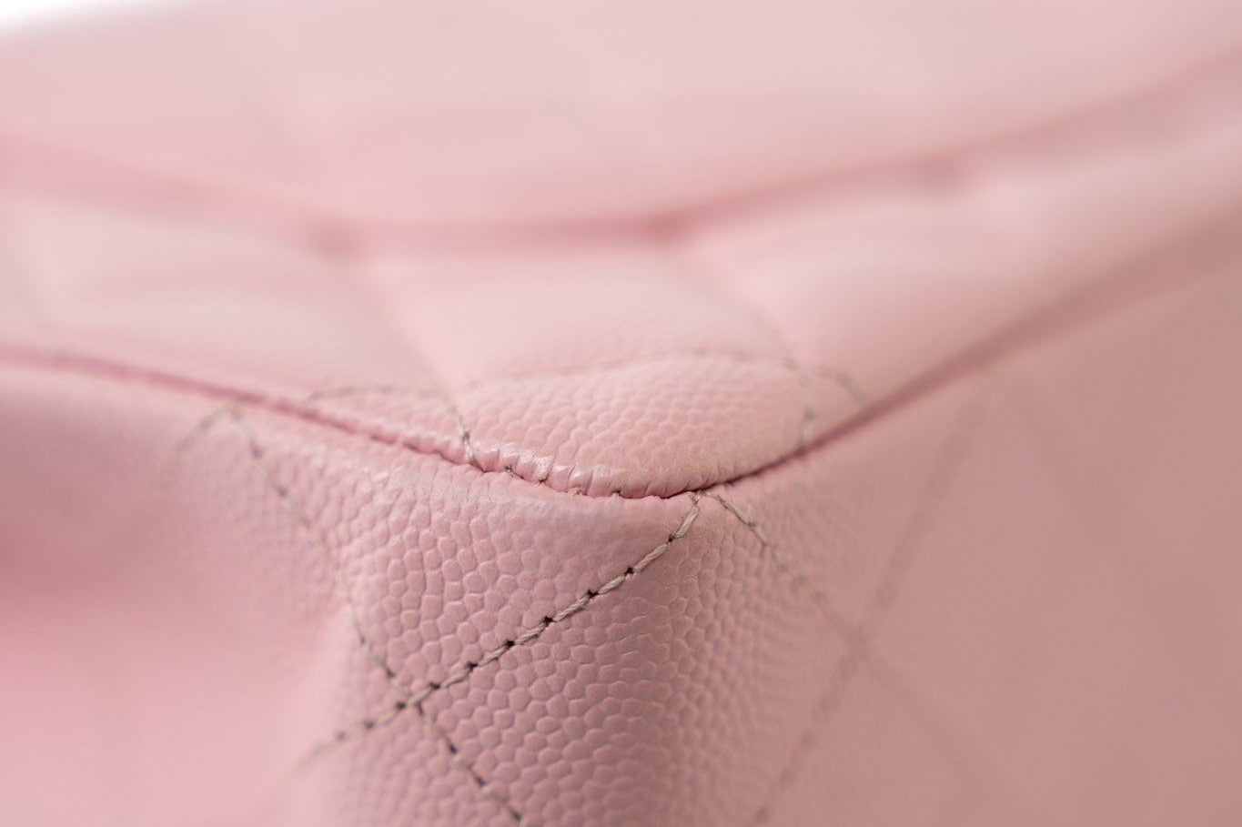CHANEL Handbag 22C Sakura Pink Small Caviar Quilted Classic Flap Light Gold Hardware - Redeluxe