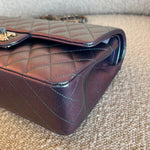 CHANEL Handbag 22P Iridescent Purple Caviar Quilted Medium Double Flap - Redeluxe