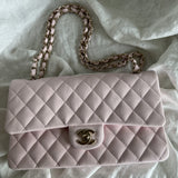 CHANEL Handbag 22P Light Pink Caviar Quilted Classic Flap Medium LGHW - Redeluxe