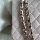 CHANEL Handbag 22P Light Pink Caviar Quilted Classic Flap Medium LGHW - Redeluxe