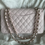 CHANEL Handbag 22P Light Pink Caviar Quilted Classic Flap Medium LGHW - Redeluxe