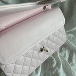 CHANEL Handbag 22P Light Pink Caviar Quilted Classic Flap Medium LGHW - Redeluxe