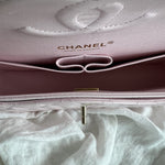 CHANEL Handbag 22P Light Pink Caviar Quilted Classic Flap Medium LGHW - Redeluxe
