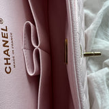 CHANEL Handbag 22P Light Pink Caviar Quilted Classic Flap Medium LGHW - Redeluxe