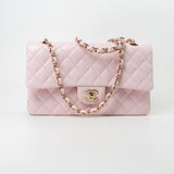 CHANEL Handbag 22P Light Pink Caviar Quilted Classic Flap Medium LGHW - Redeluxe