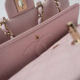 CHANEL Handbag 22P Light Pink Caviar Quilted Classic Flap Medium LGHW - Redeluxe