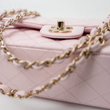 CHANEL Handbag 22P Light Pink Caviar Quilted Classic Flap Medium LGHW - Redeluxe