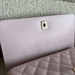 CHANEL Handbag 22P Light Pink Caviar Quilted Coco Handle Medium LGHW - Redeluxe