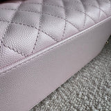 CHANEL Handbag 22P Light Pink Caviar Quilted Coco Handle Medium LGHW - Redeluxe