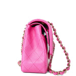 CHANEL Handbag 22P Pink Caviar Quilted Classic Flap Medium Light Gold Hardware - Redeluxe