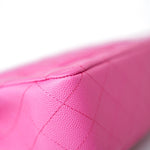 CHANEL Handbag 22P Pink Caviar Quilted Classic Flap Medium Light Gold Hardware - Redeluxe