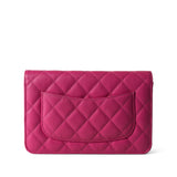 CHANEL Handbag 22P Pink Caviar Quilted Wallet on Chain Light Gold Hardware - Redeluxe